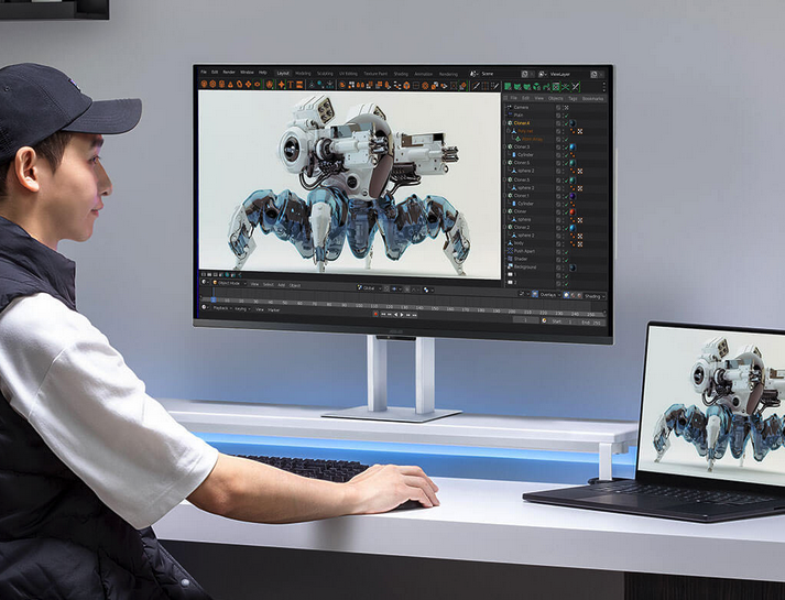 华硕创意国度专业显示器PA32UCDMR-K上线：32英寸QD-OLED面板，240Hz高刷加持